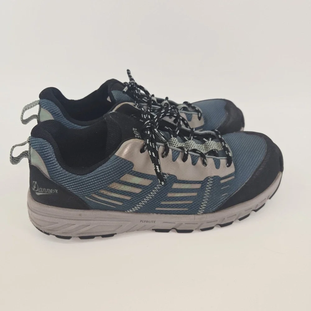 Danner Run Time Composite Toe Sneakers, Black Gray Teal Women's 10 M